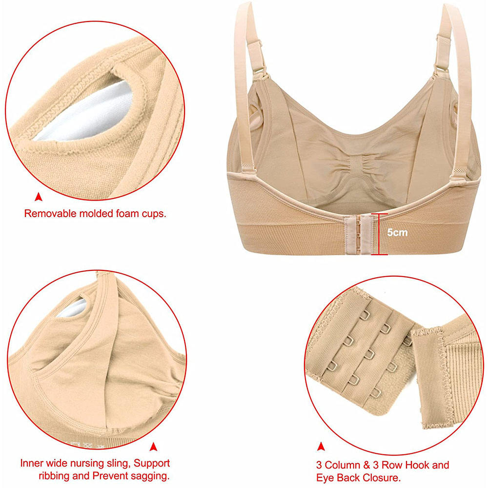 Womens Maternity  Nursing Bra  - Sleep Bra Bralette review and price