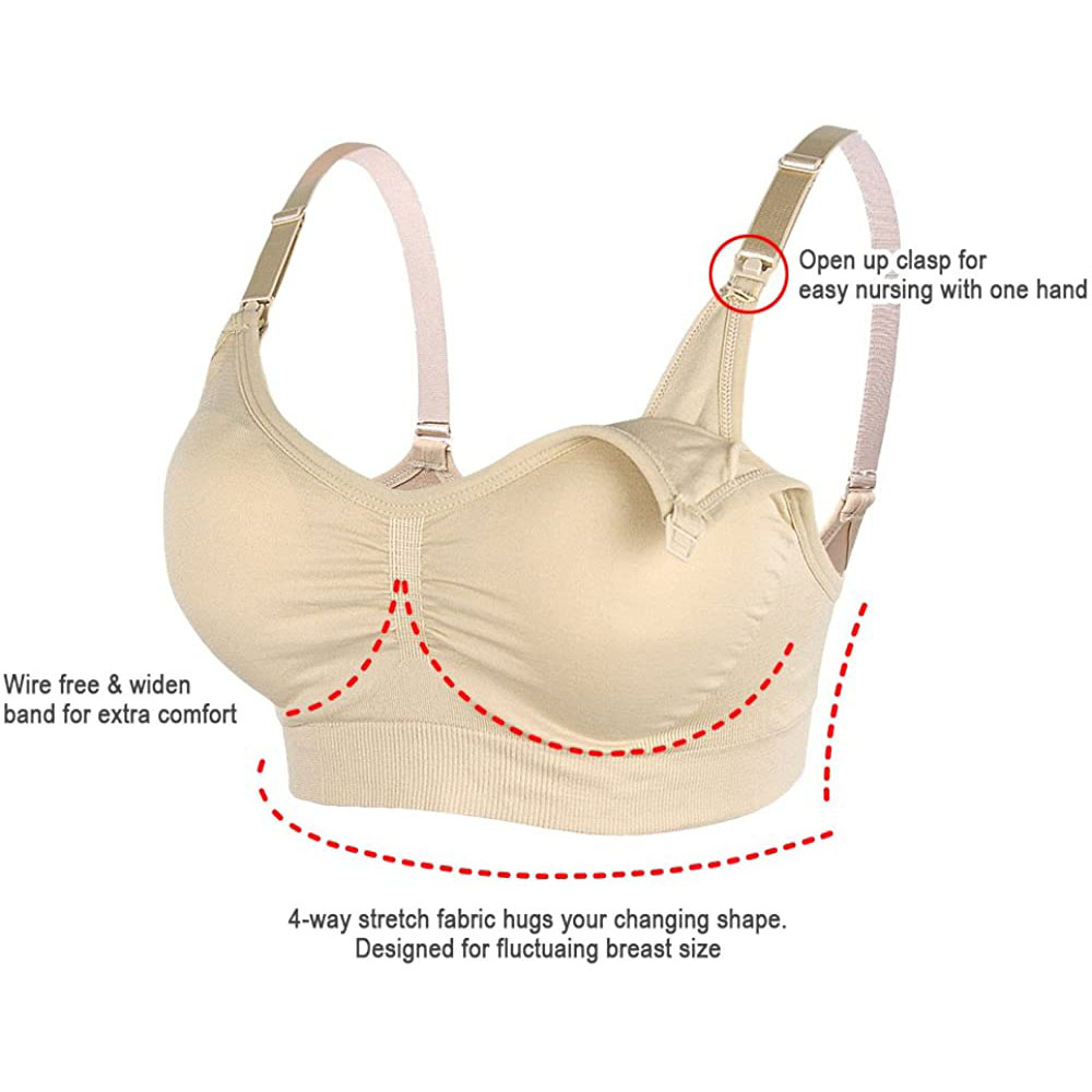 Womens Maternity  Nursing Bra  - Sleep Bra Bralette review and price