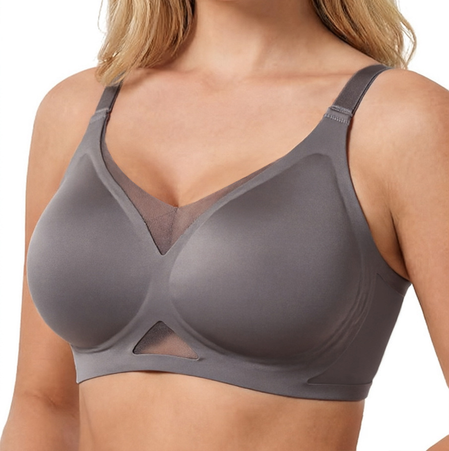 Women's Seamless Wire-Free Bra - Sheer Mesh Bra review and price